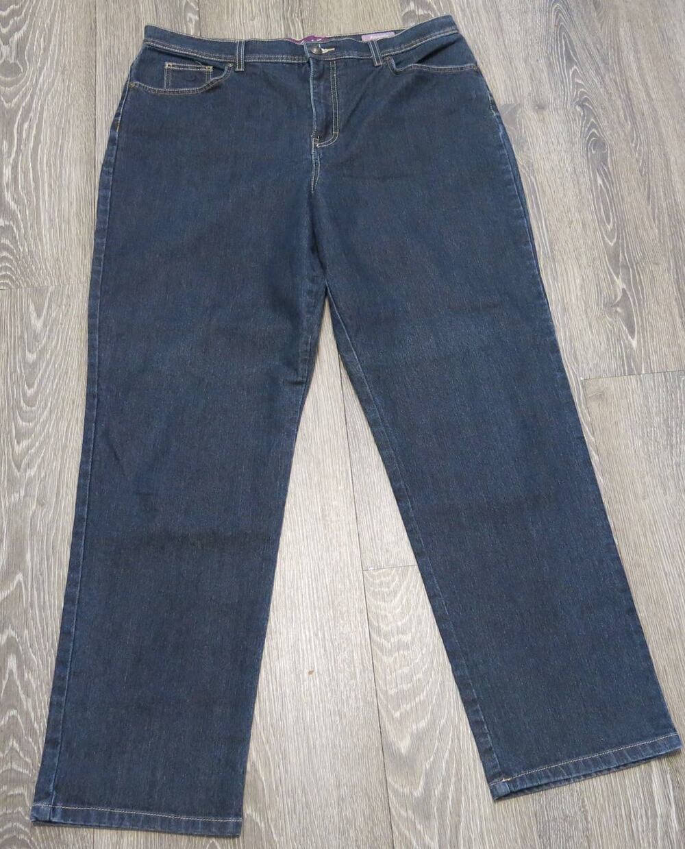 GLORIA VANDERBILT Amanda Jeans Size 16 Average Women High Rise Blue Dark Plus